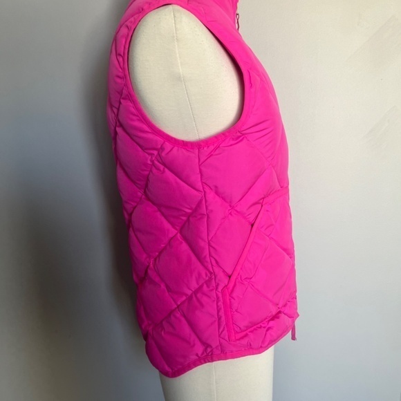 J Crew Hot‎ Pink Quilted Zip Excursion Puffer Vest XS - Picture 4 of 9